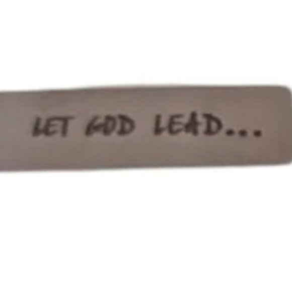 Inspirational Key chain Cross LET GOD LEAD a-006 - Picture 2 of 3